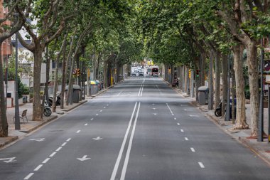 Passeig de la Bonanova Caddesi Barselona, İspanya.