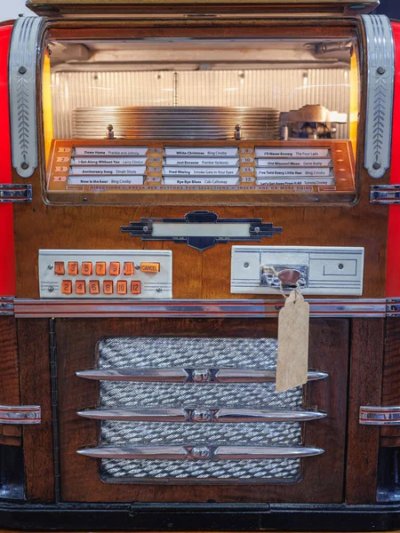 Dettagli Retro Jukebox Musica Danza Negli Anni Quaranta Cinquanta — Foto Stock