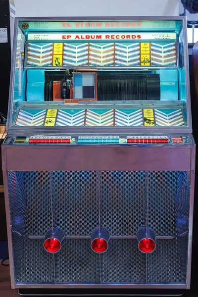 Dettagli Retro Jukebox Musica Danza Negli Anni Quaranta Cinquanta — Foto Stock