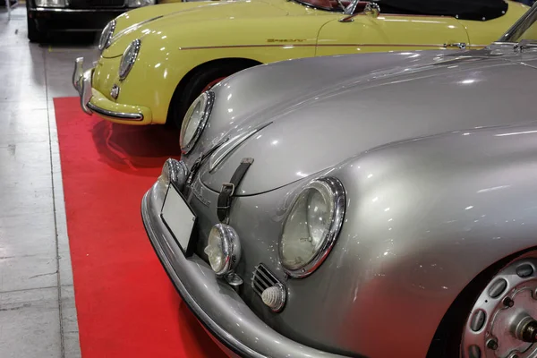 Porsche Vintage Car Показан Выставке Тема Классических Автомобилей — стоковое фото