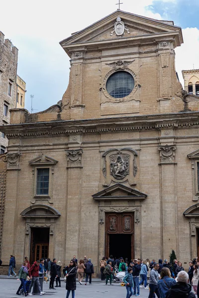 Kostel Basilica Santa Trinita Piazza Santa Trinit Florencii Itálie — Stock fotografie