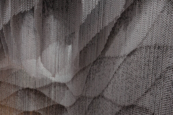Texture Made of Dense Metal Chains arranged Close to Each Other.