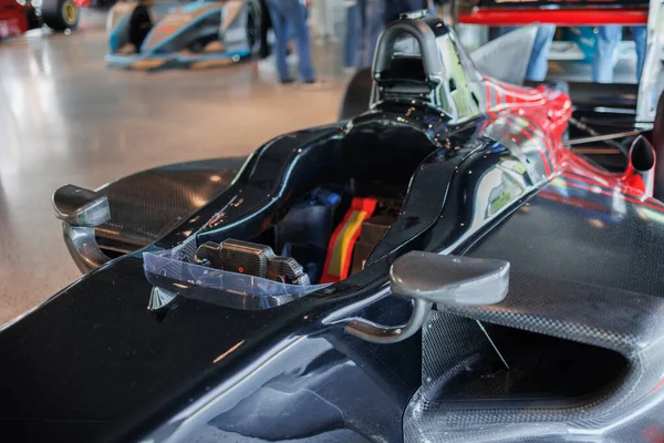 Czarny Włoski Samochód Konkurencji Dallara — Zdjęcie stockowe
