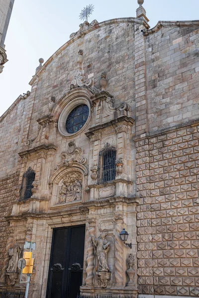 Esglsia Betlem Est Une Église Baroque Catholique Située Sur Les — Photo