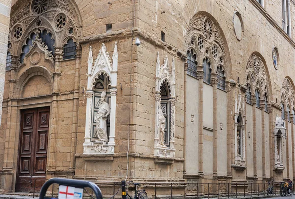 Estatuas Los Tabernáculos Exteriores Perímetro Exterior Iglesia Orsanmichele Florencia Italia — Foto de Stock