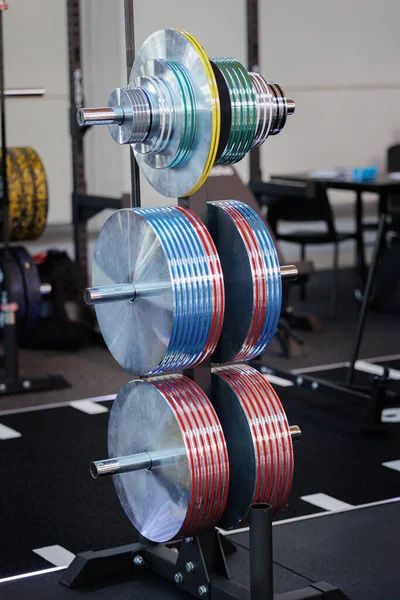 Steel Colorful Gym Weight Plates Discs, Fitness Equipment.