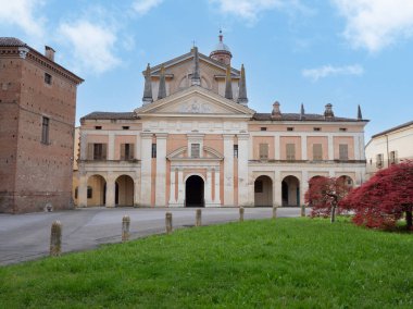 Gualtieri 'deki Santa Maria della Neve Kilisesi, Reggio Emilia, İtalya.