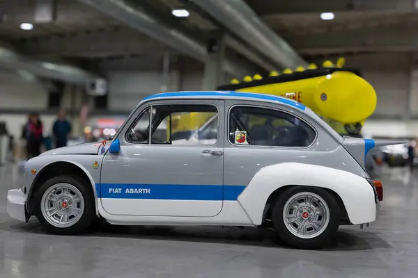 stock image Fiat Abarth 1000 Corsa Group 2, Italian Rally Car Produced in 1970.