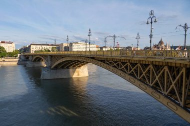 Budapeşte - Macaristan 'daki Majestic Margaret Köprüsü' nün detayları.
