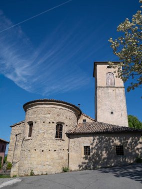 Modena 'daki Antik Ortaçağ Rocca Renno - İtalya.
