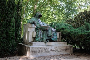 Budapeşte 'deki Anonim, Bronz Heykel - Macaristan.