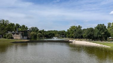 Varosliget, Şehir Parkı Gölü, Budapeşte - Macaristan.