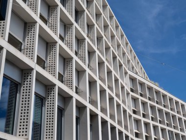 Rochusmar, Viyana 'da Modern Postane Cephesi Geometrik Tasarımı.