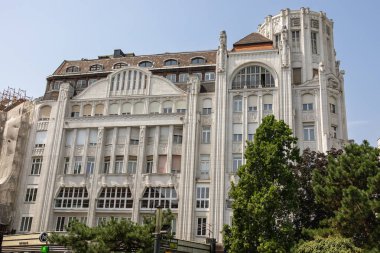 Macaristan 'ın Deak Ferenc Meydanı' ndaki Budapeşte Breitner Binası..