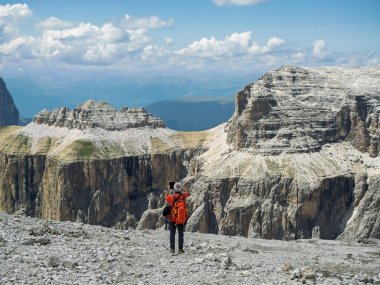 Bir Fotoğrafçının Rocky Manzarası, Muhteşem Dolomite Vista, İtalya.