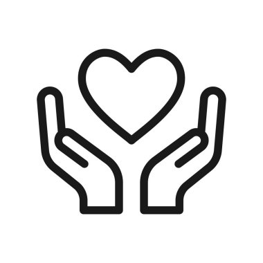 Kalp kurtaran eller sevgi simgesini sever