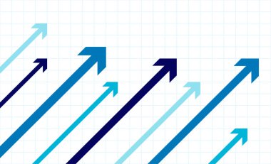 Yukarı ok eğilimli grafik kağıt büyüme oranı geçmişi