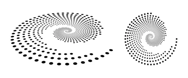 Univers Spirale Rapport Fibonacci Demi Ton Pointillé Fond Cercle Vue — Image vectorielle
