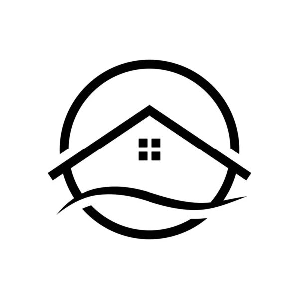Home Telhado Imobiliário Logotipo Luxo Identidade Marca Empresa Casa —  Vetores de Stock