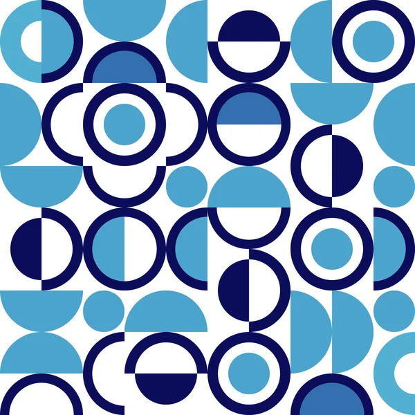 Kreis Geometrische Formen Nahtlose Muster Abstrakten Hintergrund Stockillustration