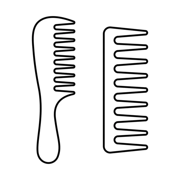 Salon Hair Style Comb Icon — Stock Vector