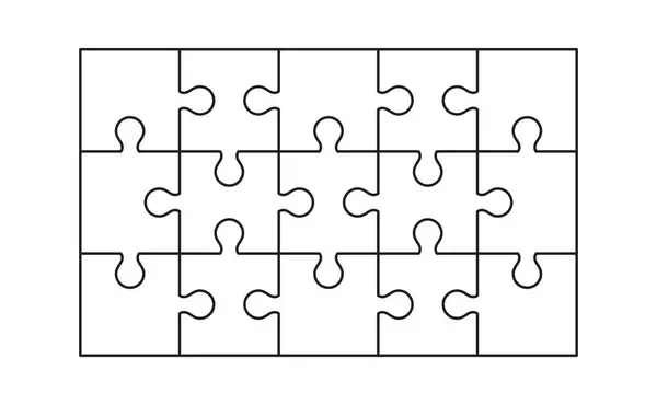 Yapboz parçasının ana hatları simgesi