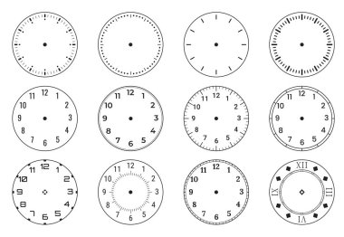 Saat çevir saat yüz vektörü ayarlandı