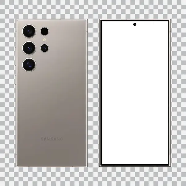 Samsung Galaksisi s24 Şeffaf arkaplan üzerinde ultra modelleme