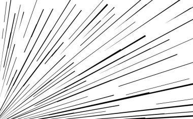 Çizgi roman sanatı hız çizgileri patlama arkaplanı