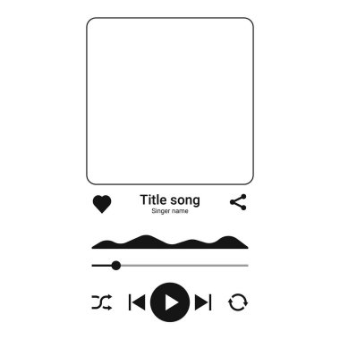 Müzik çalıcı ui arayüz tasarımı düzeni