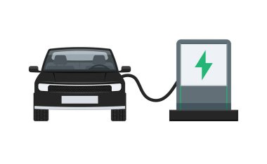 Elektrikli araba şarj oluyor.