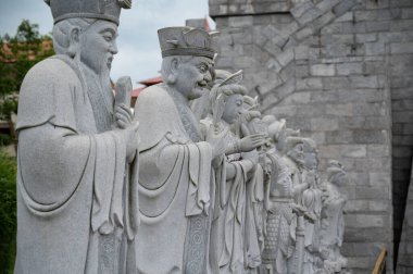 Ksitigarbha Bodhisattva Vihara ya da Bin Yüzlü Vihara Heykeli Tanjung Pinang, Bintan Adası, Riau Adaları