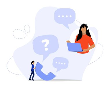 Müşteri Hizmetleri Konsepti, İniş sayfası için elverişli, ui, web, Uygulama giriş kartı, başyazı, el ilanı ve pankart