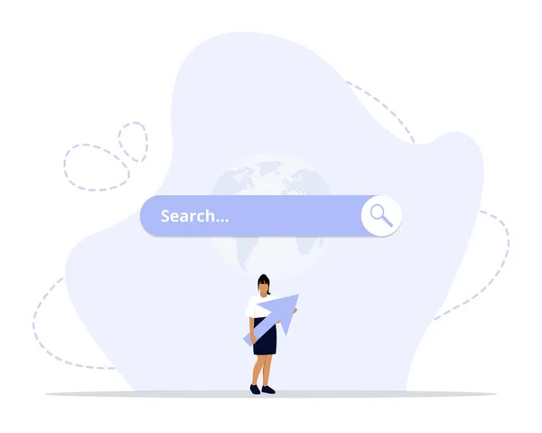 Surfen Online Concept Illustratie Geschikt Voor Landing Page Web App — Stockvector