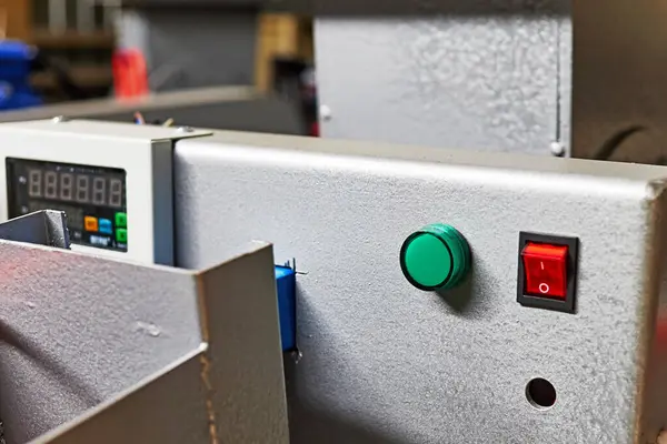 Power Button Indicator Light Control Panel Equipment Stock Image