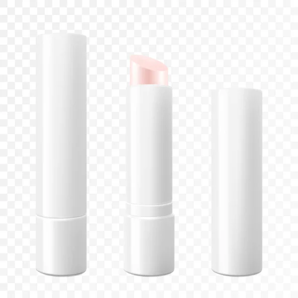 위생적 립스틱 Vector Mockup 그래픽 화장품 메이크업 컨셉을 템플릿 일러스트 — 스톡 사진
