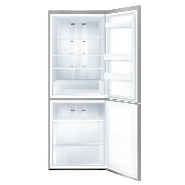 Refrigerador Abierto Aislado Sobre Fondo Blanco — Vector de stock