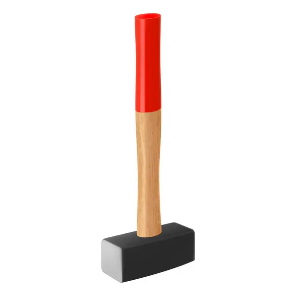 Sledge Hammer Isolated White Background Sledgehammer Used Heavy Blacksmith Work — Stock Vector
