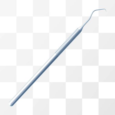 Beyaz arka planda izole edilmiş dişçi cerrahi araçları. Diş cerrahisi aletleri, Periodontal ölçekleyiciler ya da cerrah dişleri ameliyat ekipmanları. Gerçekçi 3d vektör illüstrasyonu