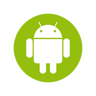 Vinnytsia, Ukrayna - 29 Nisan 2023. Popüler sosyal medya logo simgesi Android. Vektör tasarımı. Gerçekçi yazı tipi