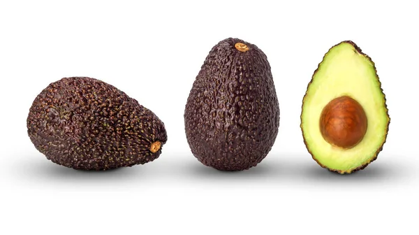 Avocado Auf Weißem Hintergrund — Stockfoto