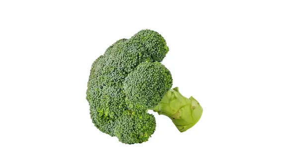 Groene Broccoli Groente Een Witte Achtergrond — Stockfoto