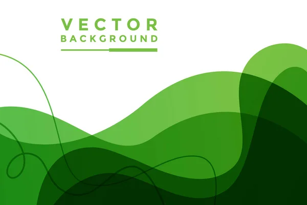 Grüner Hintergrund Vektor Illustration Lichteffekt Grafik Für Text Und Message — Stockvektor