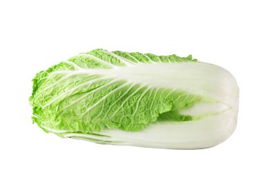 beyaz zemin üzerinde bir bütün Çin lahanası