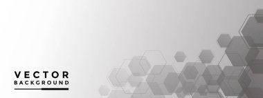 Arkaplan Gri altıgen deseni, metin ve mesaj panosu bilgisi için bal peteği vektörü illüstrasyon aydınlatma etkisi grafiği gibi görünür