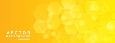 Arkaplan Sarı altıgen deseni, metin ve mesaj panosu bilgisi için bal peteği vektörü illüstrasyon aydınlatma efekti grafiği gibi görünür