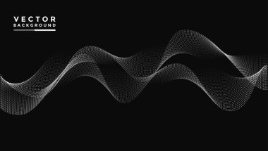 Pürüzsüz dalgalı çizgiler, parlak kırmızı, pembe, mavi, sarı, yeşil, mor, turuncu. Dalgaların bileşimi küçük noktalardır, siyah arkaplan, yumuşak ama lüks kumaşlarla tasarlanmıştır..