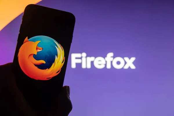 Рейнбах Германия Ноября 2022 Года Логотип Бренда Веб Браузера Mozilla — стоковое фото