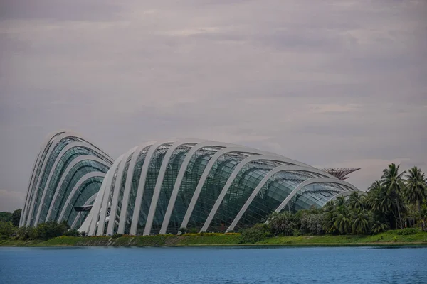 Singapore Singapore Augustus 2022 Het Uitzicht Enorme Kas Met Exotische — Stockfoto