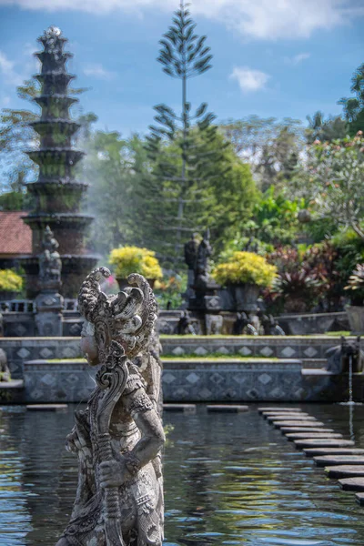 Balinese Stone Sculptures Tirta Gangga Water Palace — Stock Photo, Image